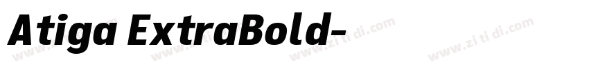 Atiga ExtraBold字体转换